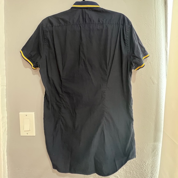 Zara Navy Button up - Picture 2 of 3